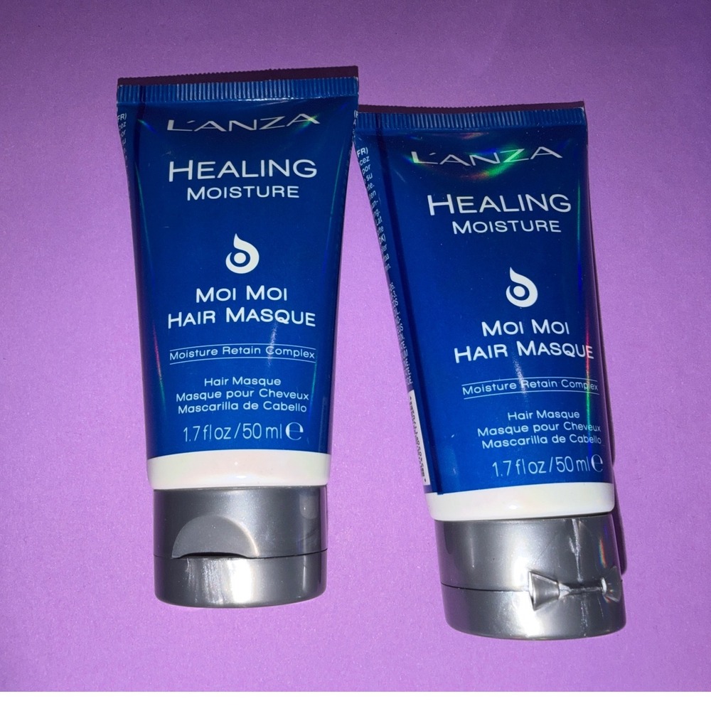 Lanza‎ Moi Moi Hair Masque Healing Moisture travel hair care  Set of 2 Tubes